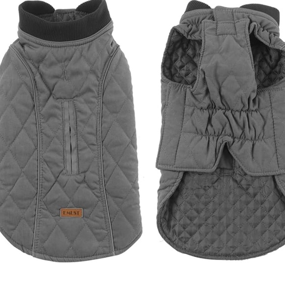 Insulated Quilted Winter Dog Coat - Picture 2 of 10